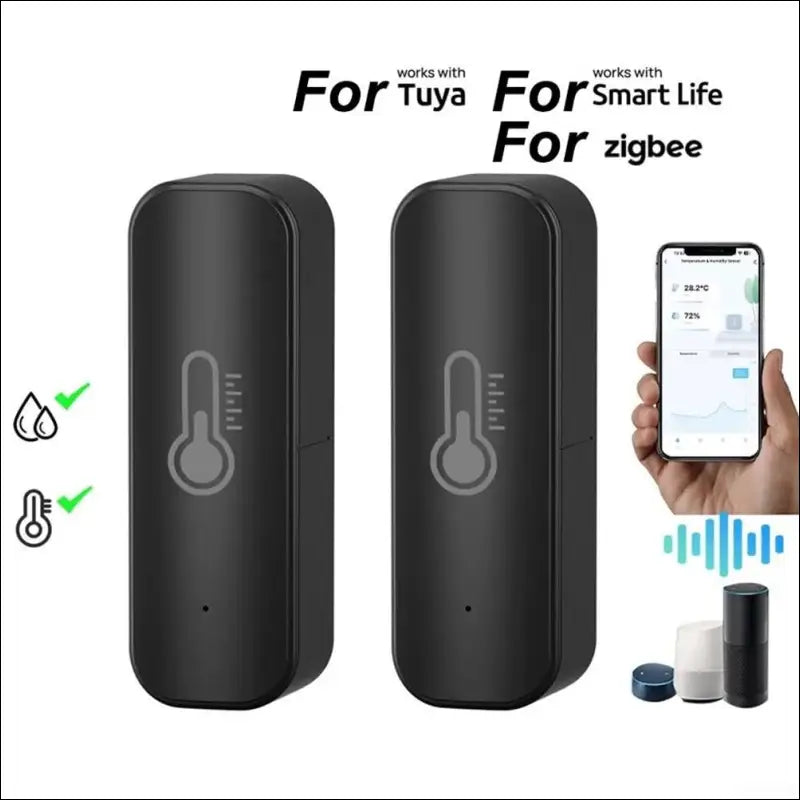 WiFi Hygrometer Thermometer Sensor Tuya for Zigbee WiFi Intelligent Temperature Humidity Sensor Monitor App Remote Control (for ZigBee)