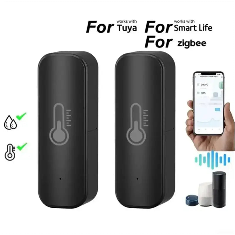 WiFi Hygrometer Thermometer Sensor Tuya for Zigbee WiFi Intelligent Temperature Humidity Sensor Monitor App Remote Control (for ZigBee)