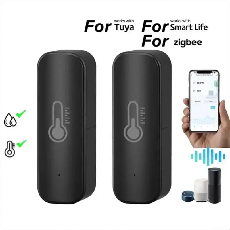 WiFi Hygrometer Thermometer Sensor Tuya for Zigbee WiFi Intelligent Temperature Humidity Sensor Monitor App Remote Control (for ZigBee)