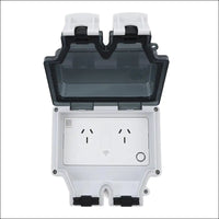 WiFi Smart Plug, IP66 Waterproof Safety Lock Hole WiFi Smart Socket for Outdoor (SNW-2AU)