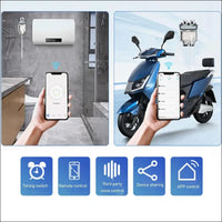 WiFi Smart Plug, IP66 Waterproof Safety Lock Hole WiFi Smart Socket for Outdoor (SNW-AU)