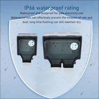 WiFi Smart Plug, IP66 Waterproof Safety Lock Hole WiFi Smart Socket for Outdoor (SNW-AU)
