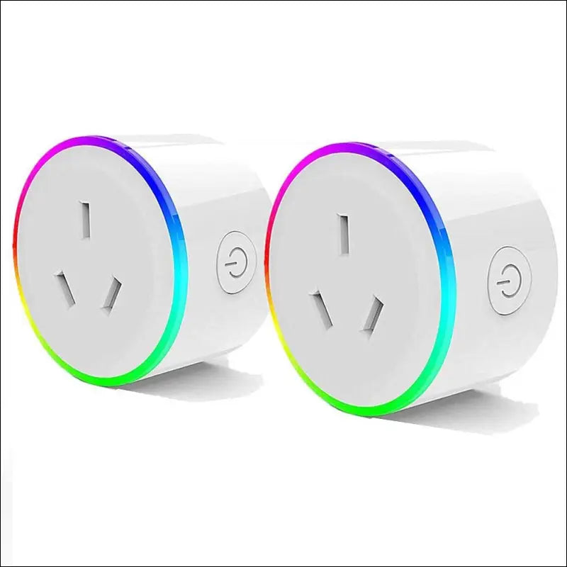 WiFi Smart Plug with RGB Light, Compatible with Alexa, Google Home Assistant, No Hub Needed, App Control, Timing Function, SAA & RCM Certified (4 Pack)