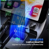 Wireless CarPlay Adapter 2025 Upgrade Wired to Mini USB Design for Cars with Built-in Apple Plug and Play Easy - simple