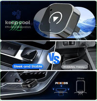 Wireless CarPlay Adapter 2025 Upgrade Wired to Mini USB Design for Cars with Built-in Apple Plug and Play Easy - simple