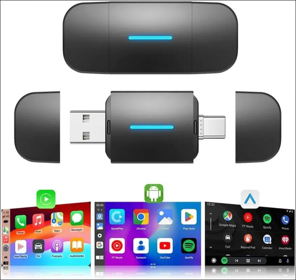 Wireless CarPlay Adapter, Converts Wired CarPlay to Mini Wireless CarPlay Adapter for iPhone, for Cars Manufactured in 2015 and Later, Compatible