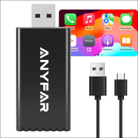 Wireless CarPlay Adapter for iPhone, Dual-core 5G Chip (Upgraded), Auto-connect in Seconds, 5.8Ghz WiFi No Lag, Car Play Dongle with USB-C & USB-A Cables for OEM Wired CarPlay...