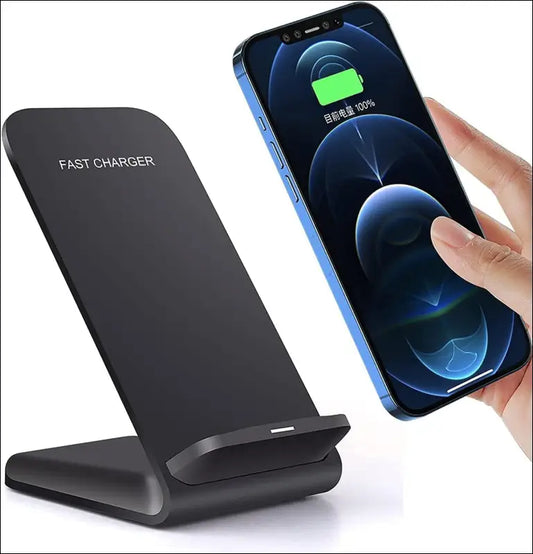Wireless Charger Stand Induction Charger Fast Wireless Charging Stand for iPhone 16 15 14 13 12 11(Pro,Pro Max)/XS Max/XR/X/8 Plus/Samsung Galaxy S24/S23/S22/S21/S20/S10/Note...