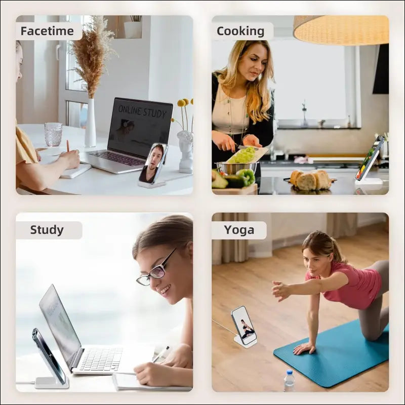 Wireless Charger, Zestiq 15 W Inductive Charging Station Mobile Phone Stand, Fast Wireless Charger for iPhone 15/14/13/12/11/XR/X/8, Samsung Galaxy S23/S22/S21, and Qi Certified...