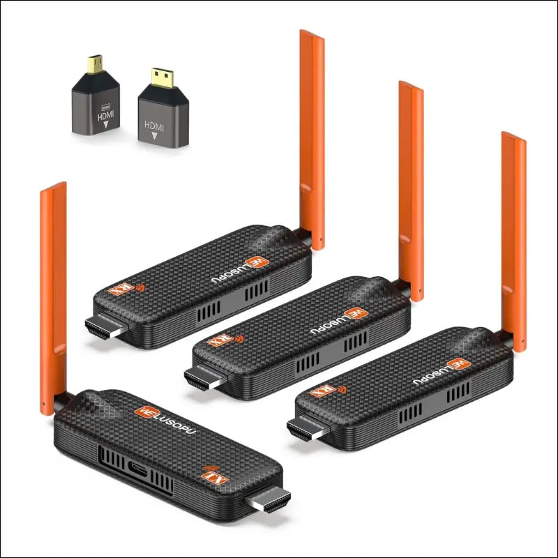 Wireless HDMI 1 Transmitter and 3 Receiver, Up to 6 RXs, HDMI Transmitter and Receiver, 5G/1080P Wireless Extender Streaming Video Audio for Laptop, PC to TV, Projector, Display...