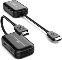 Wireless HDMI Transmitter and Receiver, Wireless HDMI Extender 1080P@60Hz 30m/98ft Plug & Play Support 5GHz Streaming Video and Audio to Projector/HD TV Monitor from Laptop