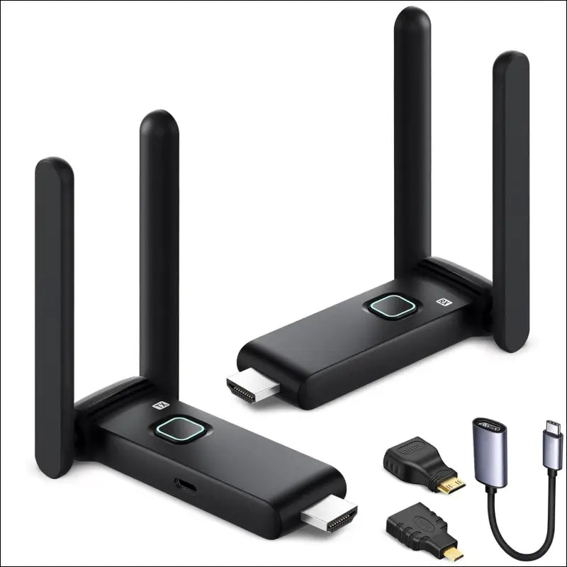 Wireless HDMI Transmitter and Receiver, Plug and Play, Multi TV Extender, Wireless HDMI Extender Kit Supports Video Streaming from Laptop to HDTV/Projector/Tab