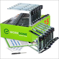 WORKDONE 12 Pack - 2.5" Drive Caddy - Compatible for Dell PowerEdge 14th Gen Servers R440 R640 R740 R740xd R840 R940 R6415 - DXD9H - Sticker - Installation Manual