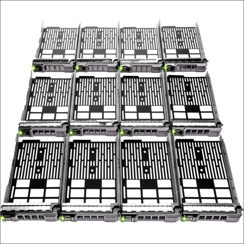 WORKDONE 12 Pack - 3.5" Hard Drive Caddy - Compatible for Dell PowerEdge Server 11-13th Gen - with Installation Manual - Front Sticker - Screwdriver - Strong Tray Screws