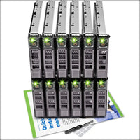 WORKDONE 12 Pack - 3.5" Hard Drive Caddy - Compatible for Dell PowerEdge Server 11-13th Gen - with Installation Manual - Front Sticker - Screwdriver - Strong Tray Screws