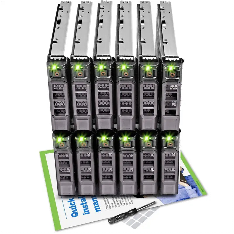 WORKDONE 12 Pack - 3.5" Hard Drive Caddy - Compatible for Dell PowerEdge Server 11-13th Gen - with Installation Manual - Front Sticker - Screwdriver - Strong Tray Screws