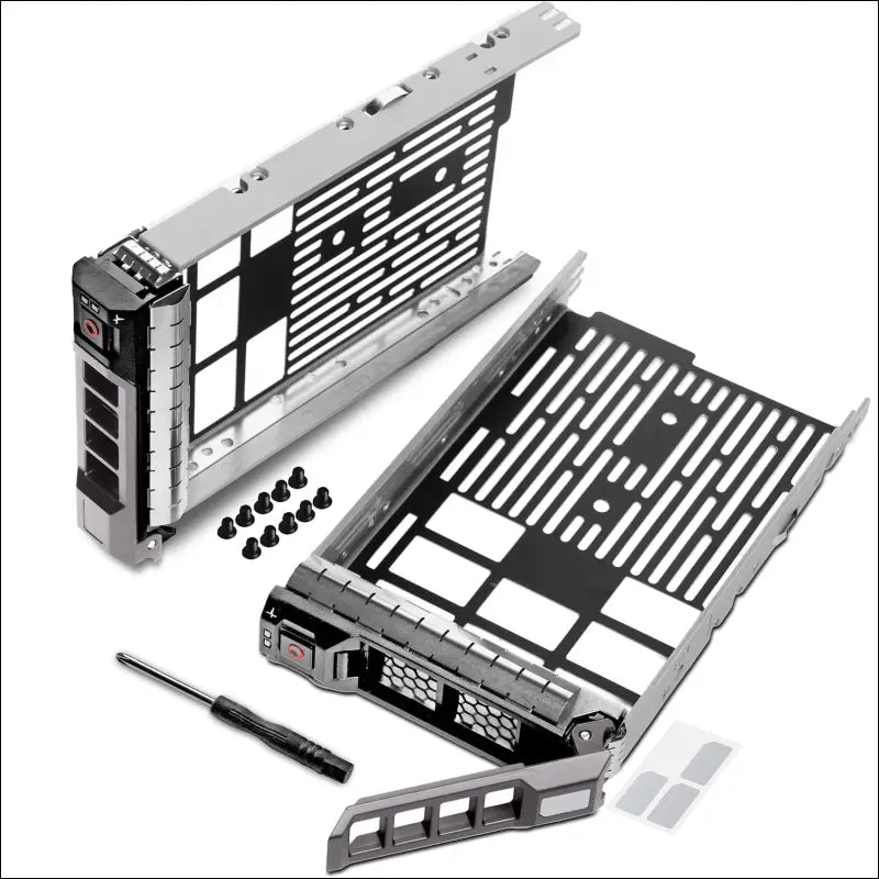 WORKDONE 2 Pack - 3.5" Hard Drive Caddy - Compatible with Dell PowerEdge Server - Manual - Front Sticker - Screwdriver - Screws for Hard Drive Tray