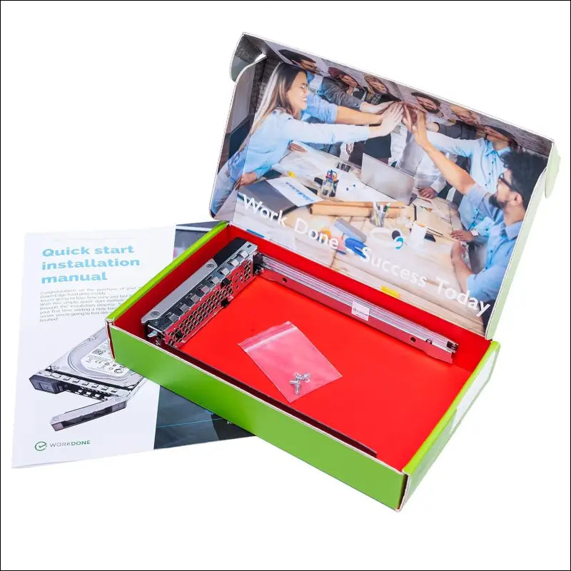 WorkDone 3.5" Hard Drive Caddy - Compatible for Dell PowerEdge Servers - 14th Gen R440 R540 R640 R740 R740xd2 R6415 R7425 and More - Bright LED Hot Swap SAS SATA Bracket Tray -...