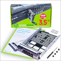WorkDone 3.5 inch Hard Drive Caddy Tray Compatible for Dell PowerEdge Servers - SAS SATA HDD Adapter Sled - Handle Busy Schedule - Easy Setup with Detailed Manual - Your Saved...