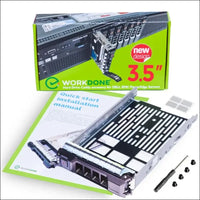 WorkDone 3.5 inch Hard Drive Caddy Tray Compatible for Dell PowerEdge Servers - SAS SATA HDD Adapter Sled - Handle Busy Schedule - Easy Setup with Detailed Manual - Your Saved...