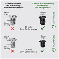 WORKDONE 4 Pack - 3.5" Hard Drive Caddy - Compatible with Dell PowerEdge Server - with Detailed Installation Manual - Front Sticker - Screwdriver