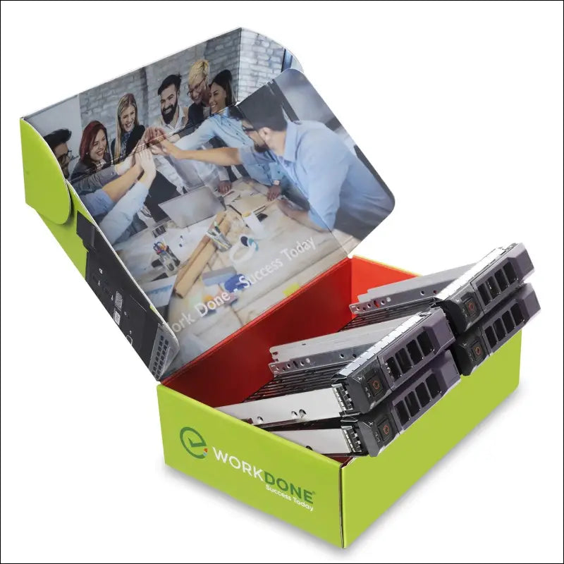 WORKDONE 4 Pack - 3.5" Hard Drive Caddy - Compatible with Dell PowerEdge Server - Manual - Front Sticker - Screwdriver - Screws for Hard Drive Tray