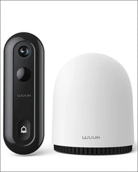 WUUK 2K Video Doorbell Camera, Wireless Door Bell Battery Powered, Security Doorbell Camera with Base Station, No Subscription, Built-in 32GB Storage, Triple Motion Detection,...