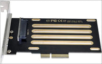 xiwai PCI-E 3.0 x4 Lane to U.2 U2 Kit SFF-8639 Host Adapter for Intel Motherboard & 750 NVMe PCIe SSD - simple