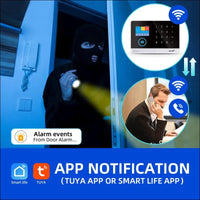 XNY WiFi Home Alarm Systems, Wireless 4G Alarm System for Home Security with APP Alert, 24-Piece-Kit, Motion Detector, Door Window Sensor, Siren,Work with Amazon Alexa and...