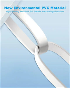 Yauhody CAT 8 Ethernet Cable 2m 5 Pack High Speed 40Gbps 2000MHz SFTP Flat Internet Network Cable with Gold Plated RJ45