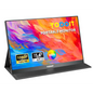 Yodoit Portable Monitor 15.6’’ 1920×1080 FHD Monitor Screen IPS Display with USB Type C Port and Built-in Speakers