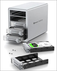 Yottamaster VN500RU3 5 Bay RAID Hard Drive Enclosure Aluminum USB3.0 5 Bay RAID Enclosure DAS for 2.5’’ & 3.5’’ SATA