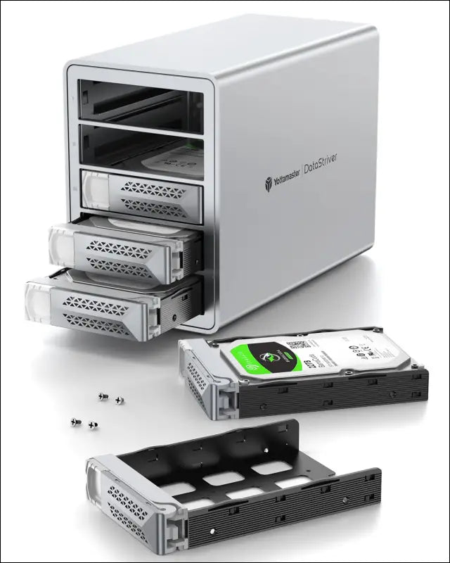 Yottamaster VN500RU3 5 Bay RAID Hard Drive Enclosure Aluminum USB3.0 5 Bay RAID Enclosure DAS for 2.5’’ & 3.5’’ SATA