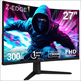 Z-Edge 32 Inch Curved Gaming Monitor 240Hz, 1ms MPRT, Full HD(1920×1080), FreeSync, 16:9 Curved Screen, 1500R VA, Ultra-Thin Bezel, 2×DP 1.4 & 2×HDMI 2.0, Breathable Lighting,...