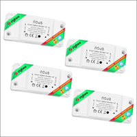 ZigBee Switch Nous L6Z - Alexa Light Switch Flush-Mounted Tuya Smart Home Switch with Timer, Power Consumption Electricity Meter, Relay 230 V Google Home Assistant ZigBee2MQTT -...