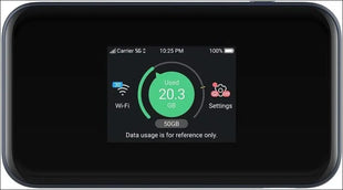 ZTE MU5001, Unlocked 5G/CAT20, Portable Cheap WiFi 6 Hotspot, Connects Up to 32 Wifi Compatible Devices, 4500mAh Battery with Fast Charging - Black