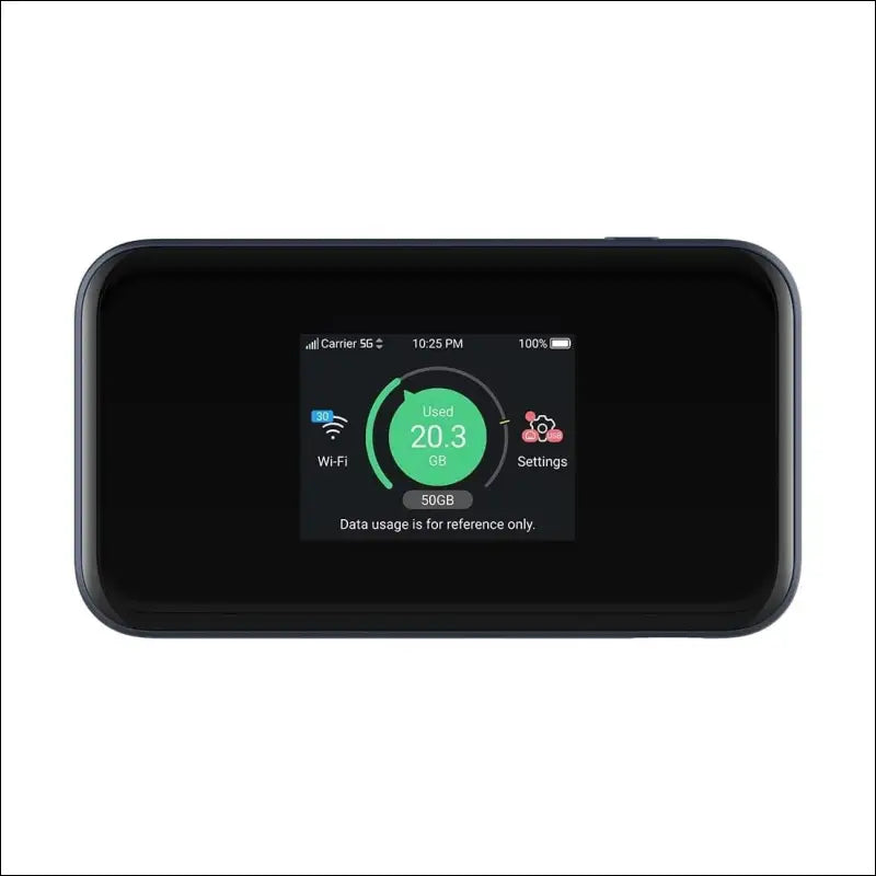 ZTE MU5001, Unlocked 5G/CAT20, Portable Cheap WiFi 6 Hotspot, Connects Up to 32 Wifi Compatible Devices, 4500mAh Battery with Fast Charging - Black