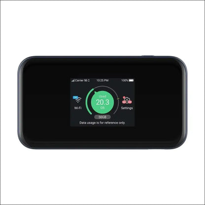 ZTE MU5001, Unlocked 5G/CAT20, Portable Cheap WiFi 6 Hotspot, Connects Up to 32 Wifi Compatible Devices, 4500mAh Battery with Fast Charging - Black