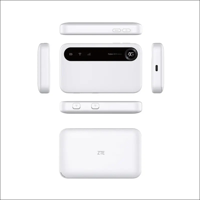 ZTE U50 Portable WiFi Access Point 5G with SIM Slot, Unlocked SIM Slot, Cost-Effective for 32 Home/Business Devices, 5G and 4G+, AX1800 WiFi 6, Up to 32 Devices